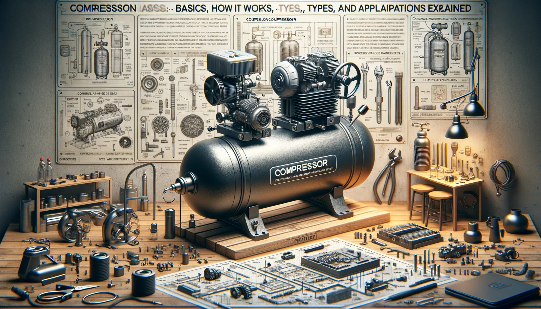 Kompressor Grundlagen: Funktionsweise, Typen und Einsatzgebiete verstaendlich erklaert