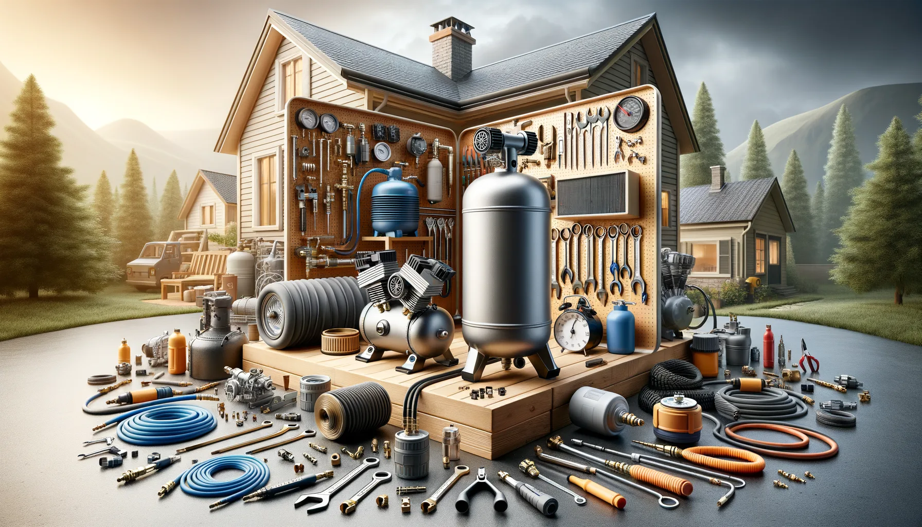 Welche Zubehoerteile sind fuer Kompressoren wichtig? Luftfilter, Schlaeuche & mehr